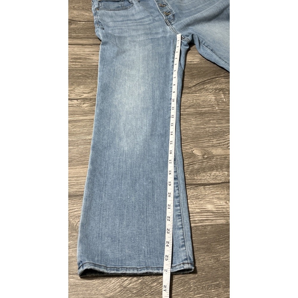 Madewell Women's Cali Demi-Boot High Rise Button Fly Cropped Jean‎ SZ 27 (28x26) - Picture 8 of 11